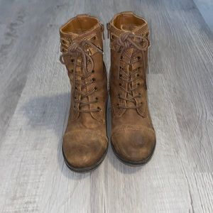 Brown Madden Girl lace up boots